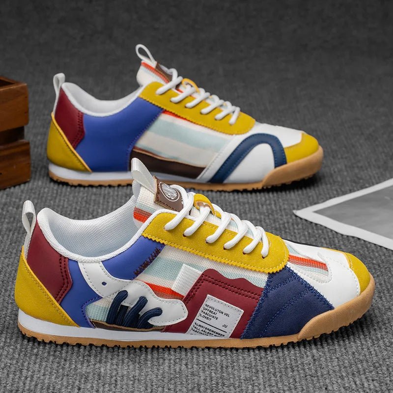 Men's Patchwork Utility Sneakers | Trail Street View 12