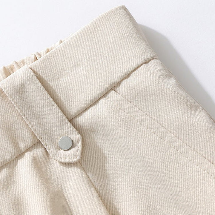 Men's Pleated Chino Trousers | Relaxed Fit Angle