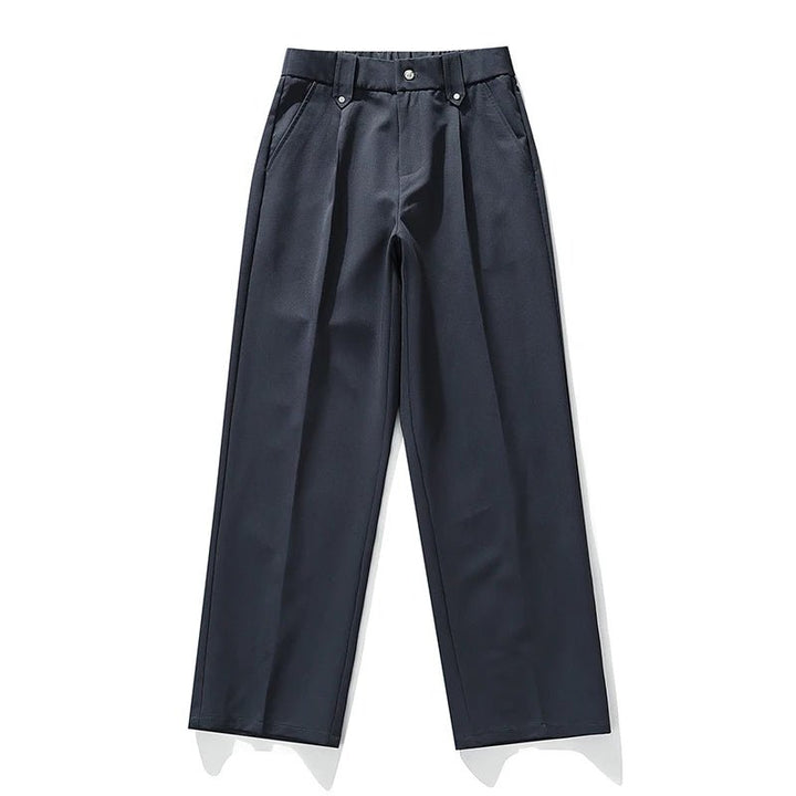 Men's Pleated Chino Trousers | Relaxed Fit View 11