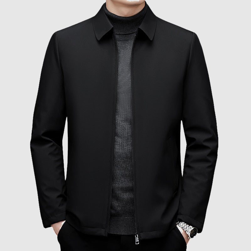 Men's Point Collar Down Jacket | Duck-Down Winter Coat Front
