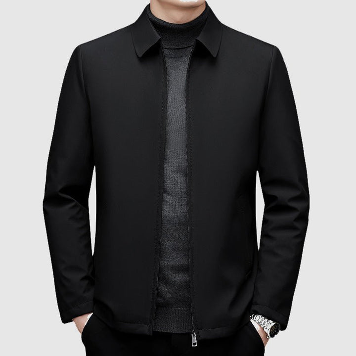 Men's Point Collar Down Jacket | Duck-Down Winter Coat Front