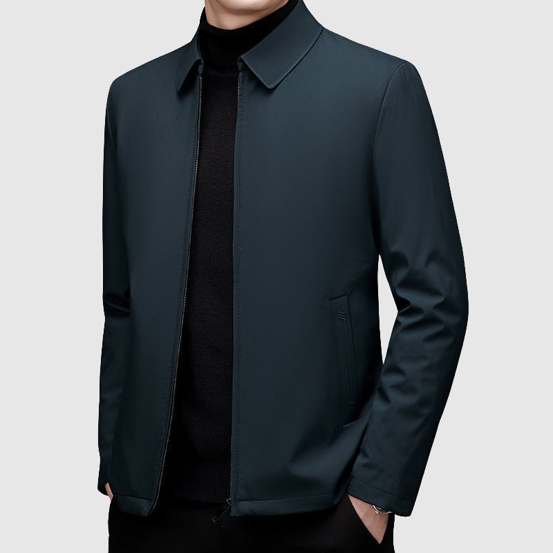 Men's Point Collar Down Jacket | Duck-Down Winter Coat Lifestyle