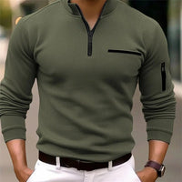Men's Quarter-Zip Comfort Fit Polo | Stand Collar Hero