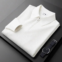 Men's Quarter-Zip Waffle Knit Shirt | Tailored Casual Detail