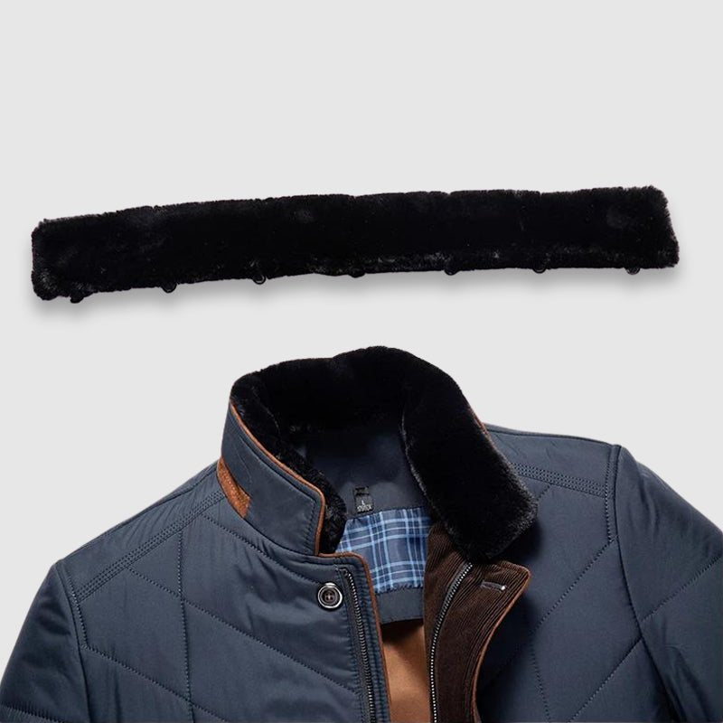 Men's Quilted Comfort Jacket | Fur Collar Full