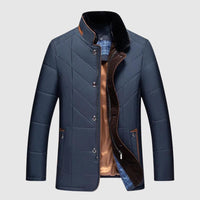 Men's Quilted Comfort Jacket | Fur Collar Hero