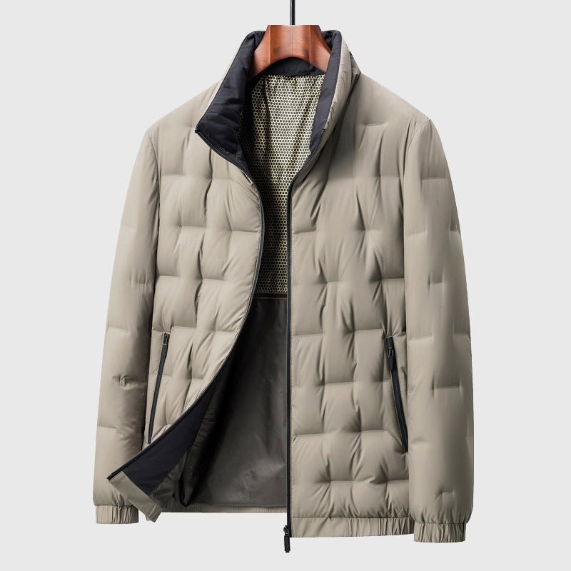 Men's Quilted Down Jacket | Windproof Winter Puffer Hero