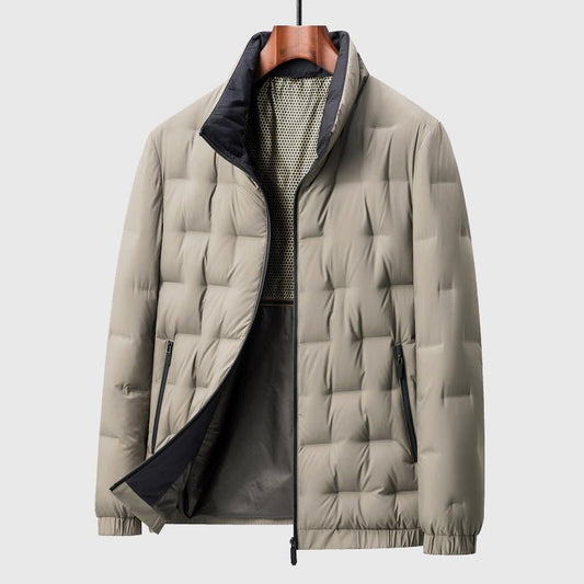 Men's Quilted Down Jacket | Windproof Winter Puffer Hero