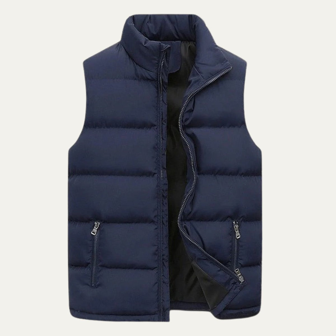Men's Quilted Padded Puffer Vest | Sleeveless Gilet Full