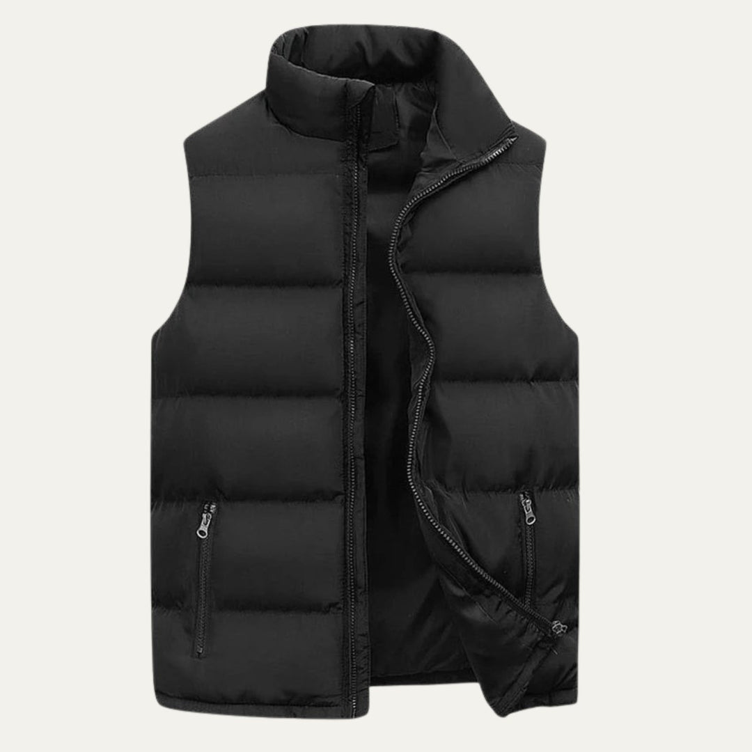 Men's Quilted Padded Puffer Vest | Sleeveless Gilet Hero