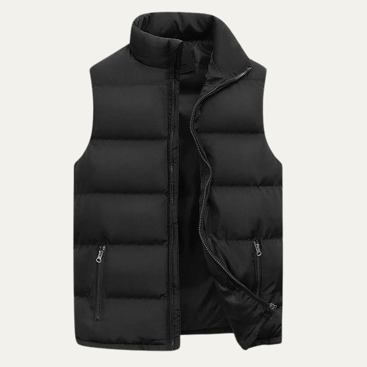 Men's Quilted Padded Puffer Vest | Sleeveless Gilet Hero