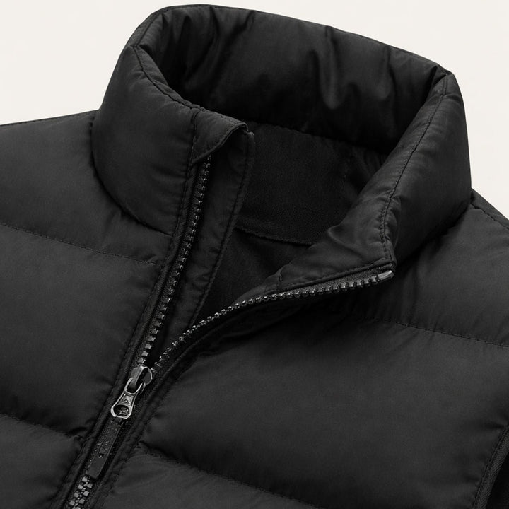 Men's Quilted Padded Puffer Vest | Sleeveless Gilet Side