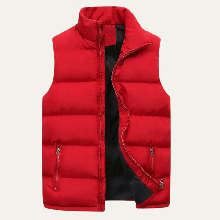 Men's Quilted Padded Puffer Vest | Sleeveless Gilet View 12