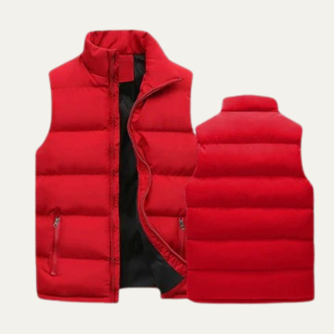 Men's Quilted Padded Puffer Vest | Sleeveless Gilet View 14