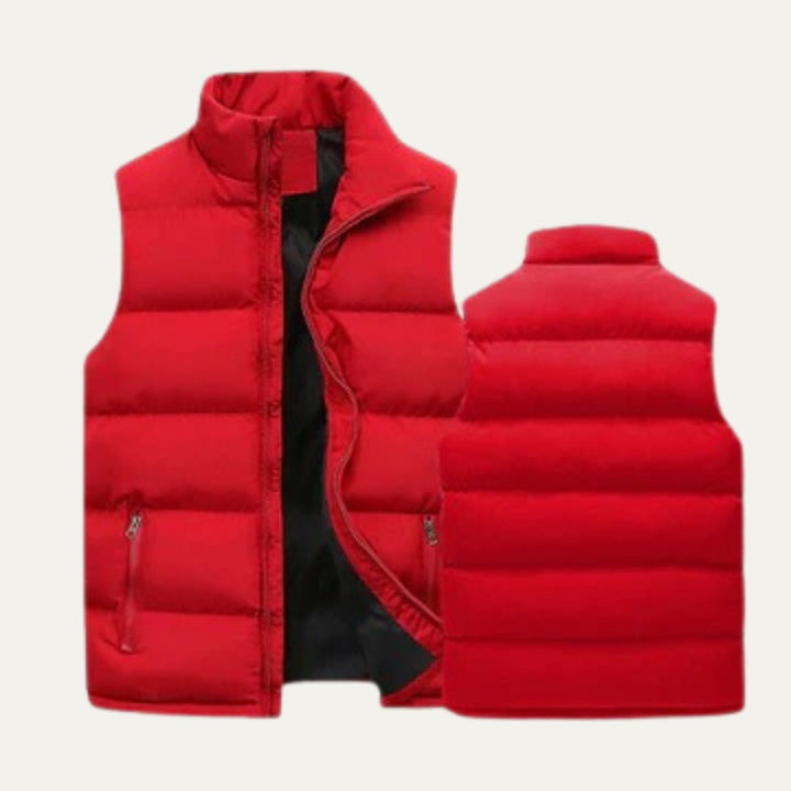 Men's Quilted Padded Puffer Vest | Sleeveless Gilet View 14