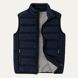 Men's Quilted Puffer Vest | Horizontal Channel Insulated Gilet