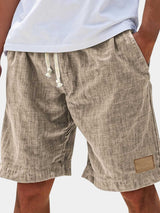 Pantalones cortos de algodón relajados para hombre para el verano