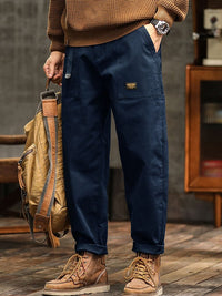 Men's Relaxed Cotton Utility Pants Angle
