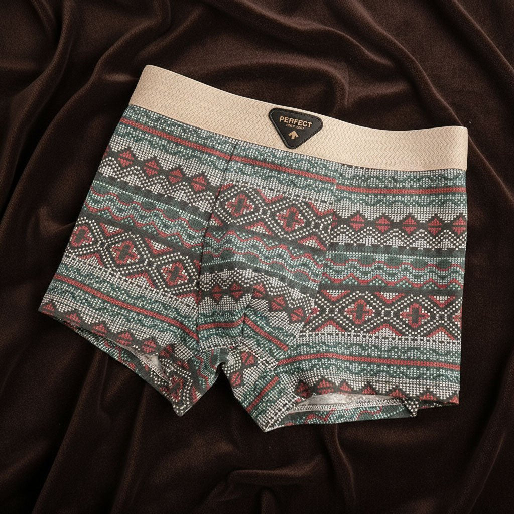 Men's Retro Cotton Boxer Loungewear Back