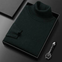Men's Ribbed Turtleneck Sweater | Classic Knit Full