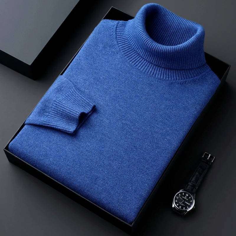 Men's Ribbed Turtleneck Sweater | Classic Knit Hero