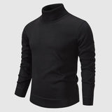 Men's Ribbed Turtleneck Sweater | Knit Poly-Blend