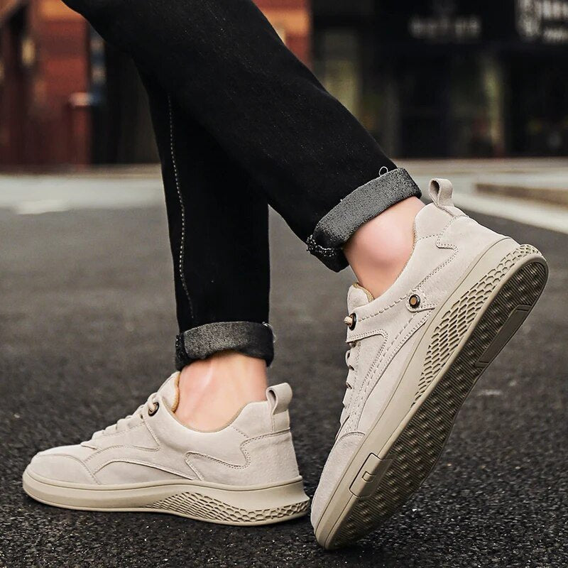 Men's Rivet Detail Suede Sneakers | Casual Alternate