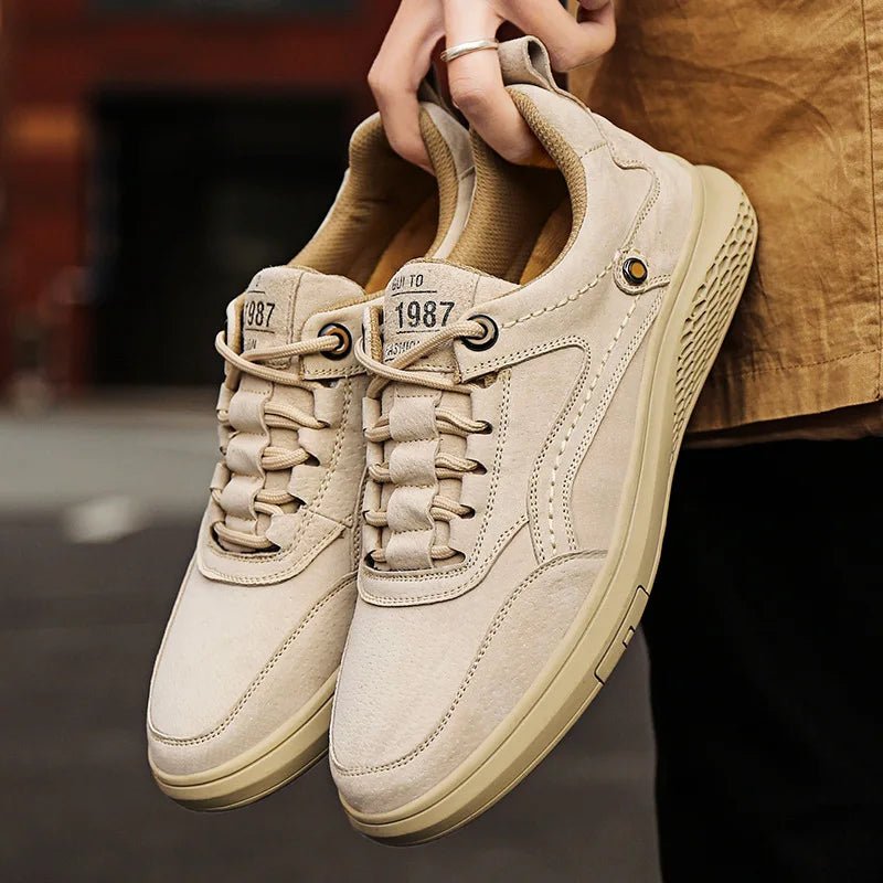 Men's Rivet Detail Suede Sneakers | Casual Lifestyle