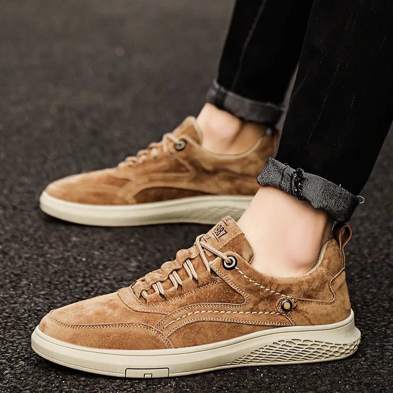 Men's Rivet Detail Suede Sneakers | Casual View 17