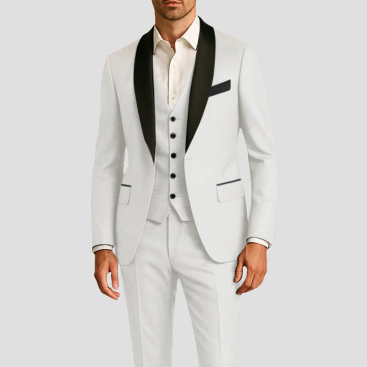 Men's Shawl Lapel Tuxedo Slim Fit | Three-Piece Weddings Formal Events Lifestyle