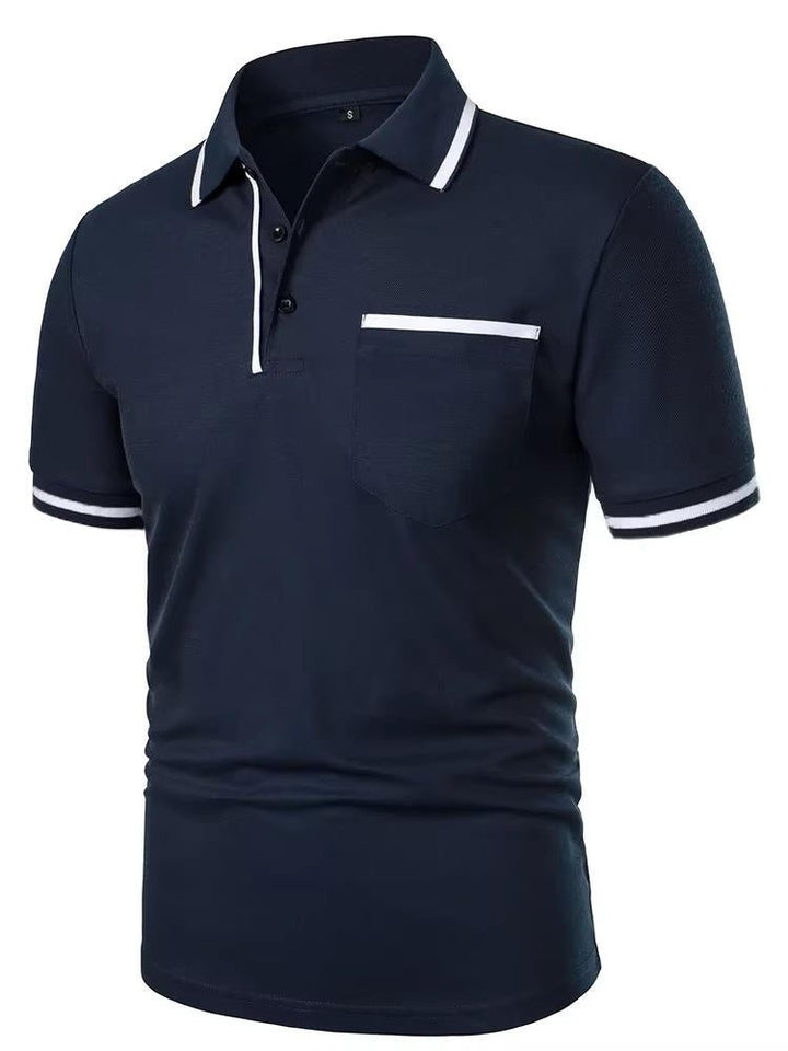 Men's Short Sleeve Polo Shirt | Chest Pocket Alternate