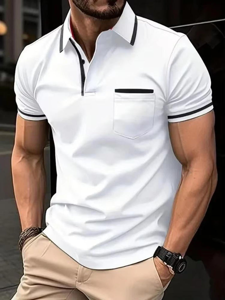 Men's Short Sleeve Polo Shirt | Chest Pocket Hero