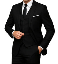 Men's Single Breasted Slim Fit Formal Suit | 3-Piece Vest Set Side