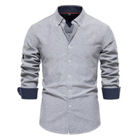 Men's Sleek Slim-Fit Shirt | Double Collar Comfort Back