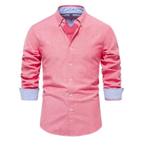 Men's Sleek Slim-Fit Shirt | Double Collar Comfort Side