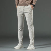 Men's Slim Fit Corduroy Pants | Cotton Dress Trouser Lifestyle