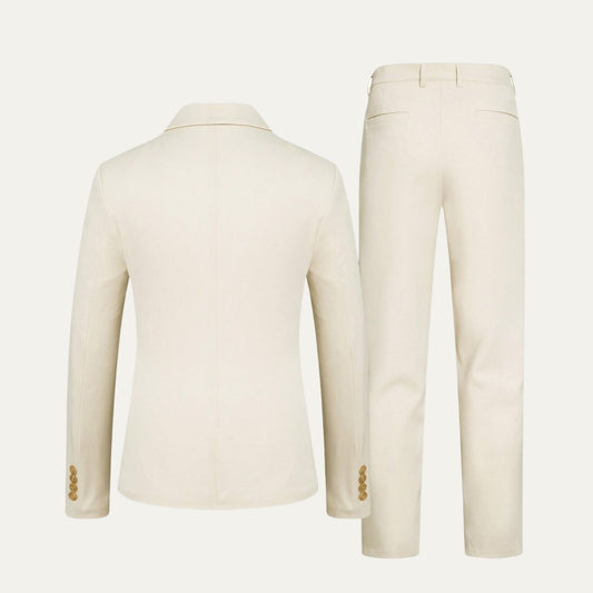 Men's Slim Fit Suit Set | Notched Lapel Blazer Front
