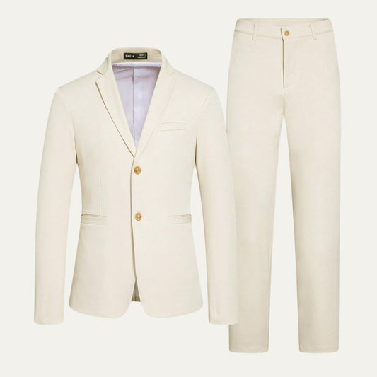 Men's Slim Fit Suit Set | Notched Lapel Blazer Hero
