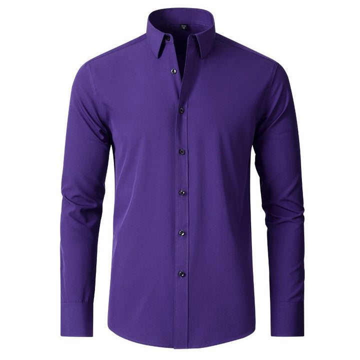Men's Slim Stretch Dress Shirt Top Angle