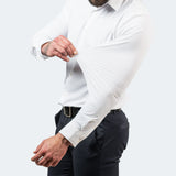 Men's Slim Stretch Dress Shirt Top