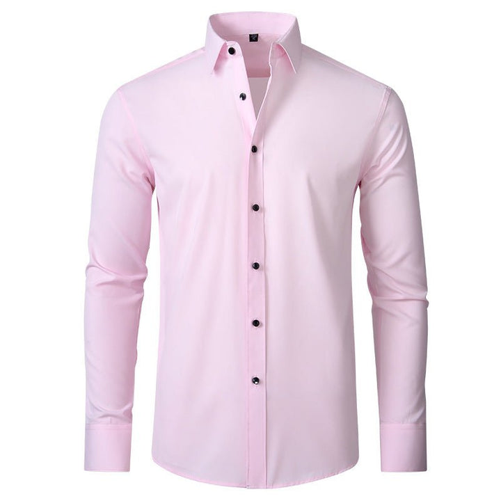 Men's Slim Stretch Dress Shirt Top Lifestyle