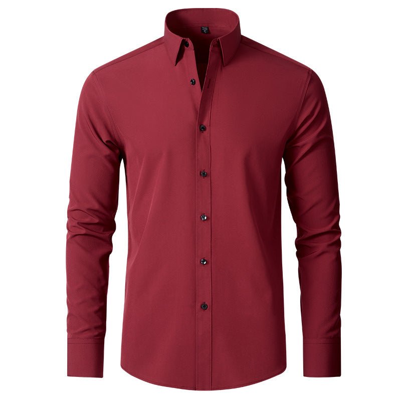 Men's Slim Stretch Dress Shirt Top View 11