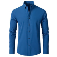 Men's Slim Stretch Dress Shirt Top View 12