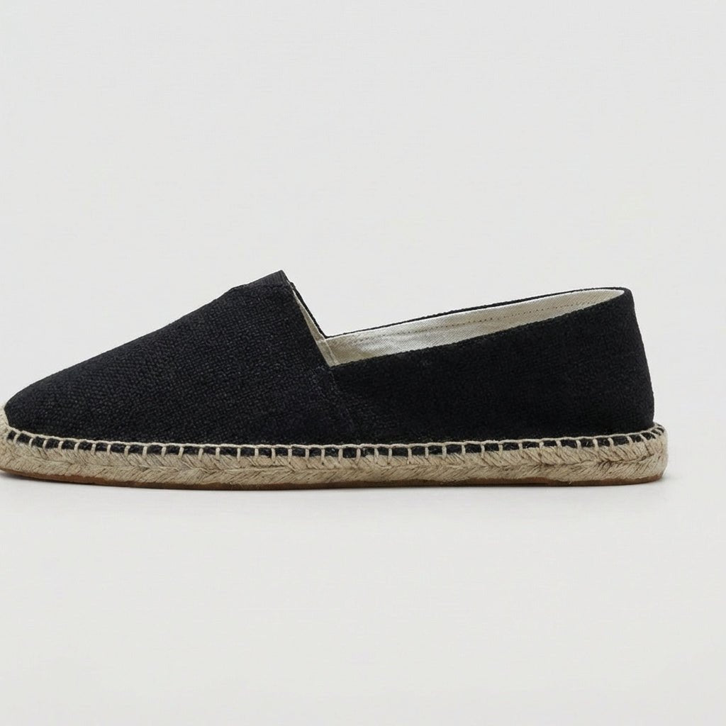 Men's Slip-On Linen Espadrilles Shoes Angle