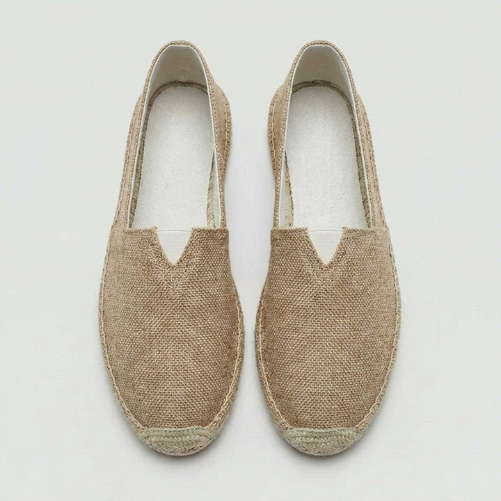 Men's Slip-On Linen Espadrilles Shoes Back