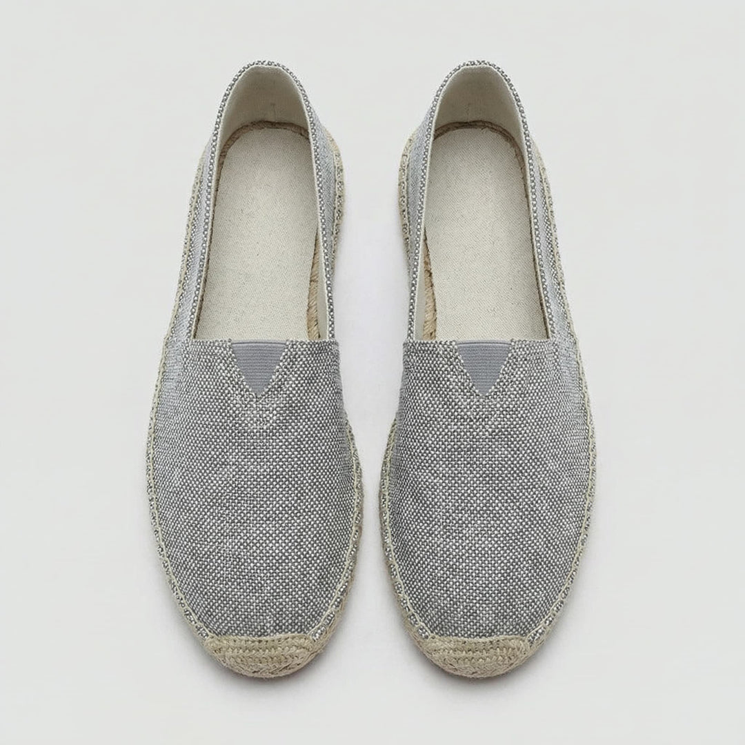 Men's Slip-On Linen Espadrilles Shoes Front