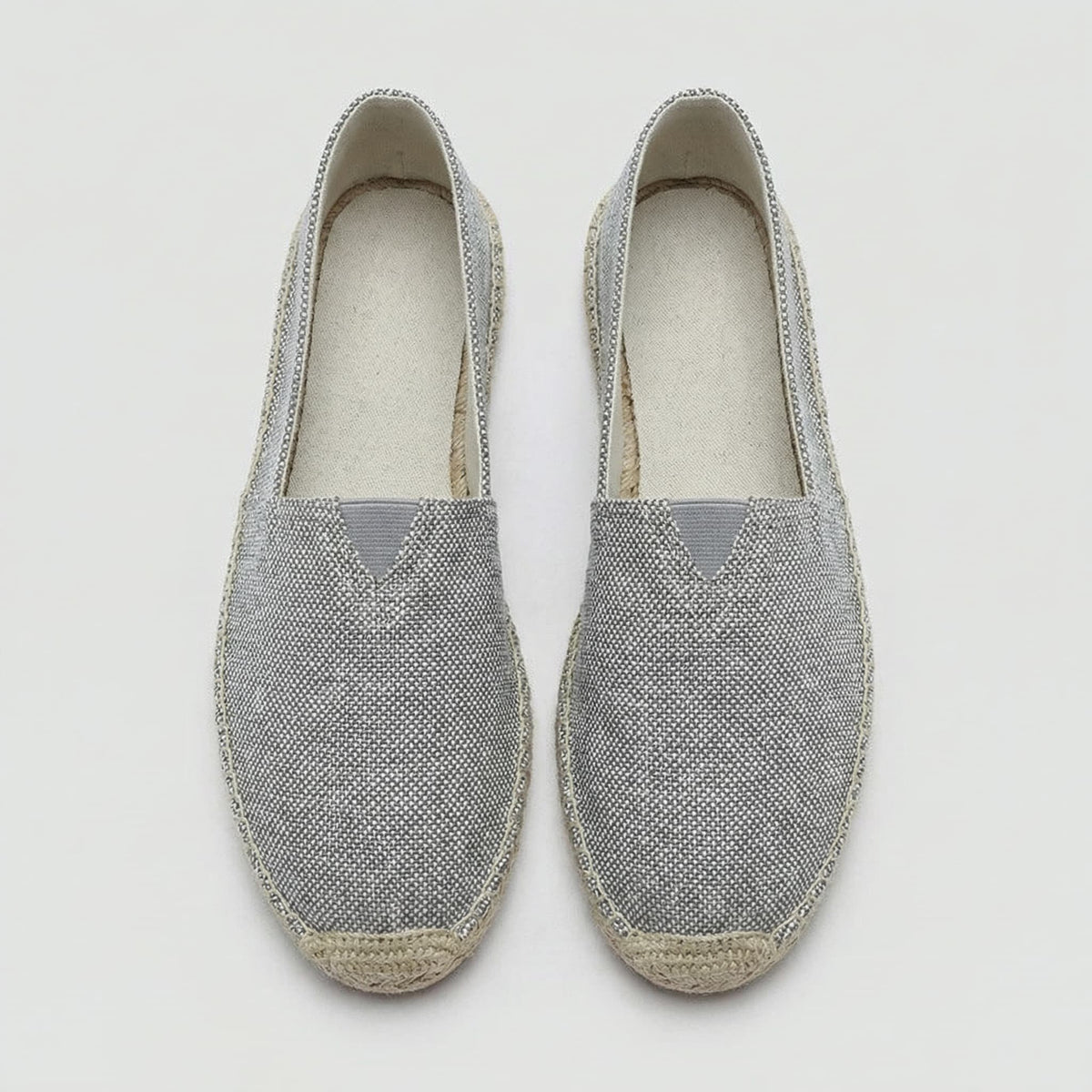 Men's Slip-On Linen Espadrilles Shoes Front