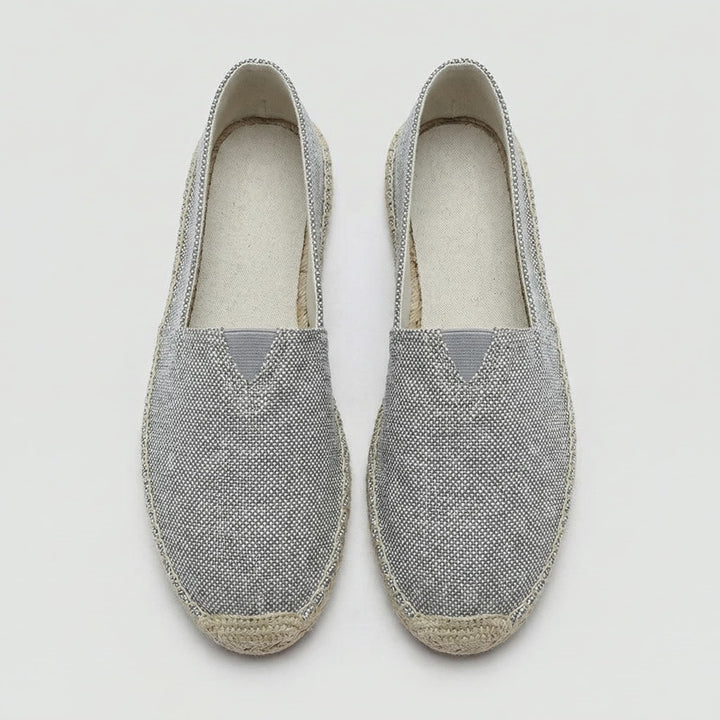 Men's Slip-On Linen Espadrilles Shoes Front