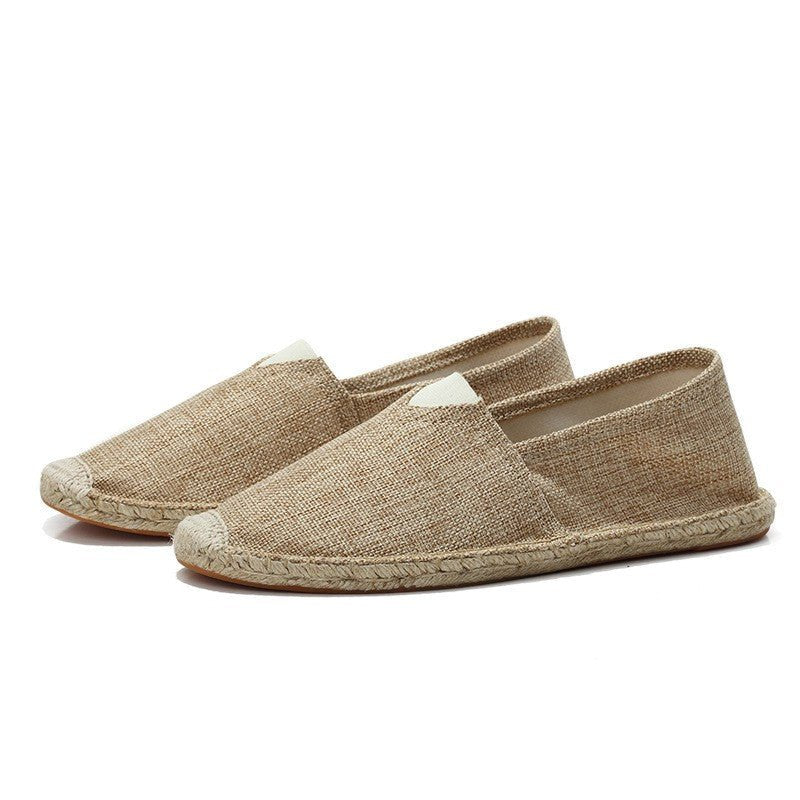 Men's Slip-On Linen Espadrilles Shoes Side