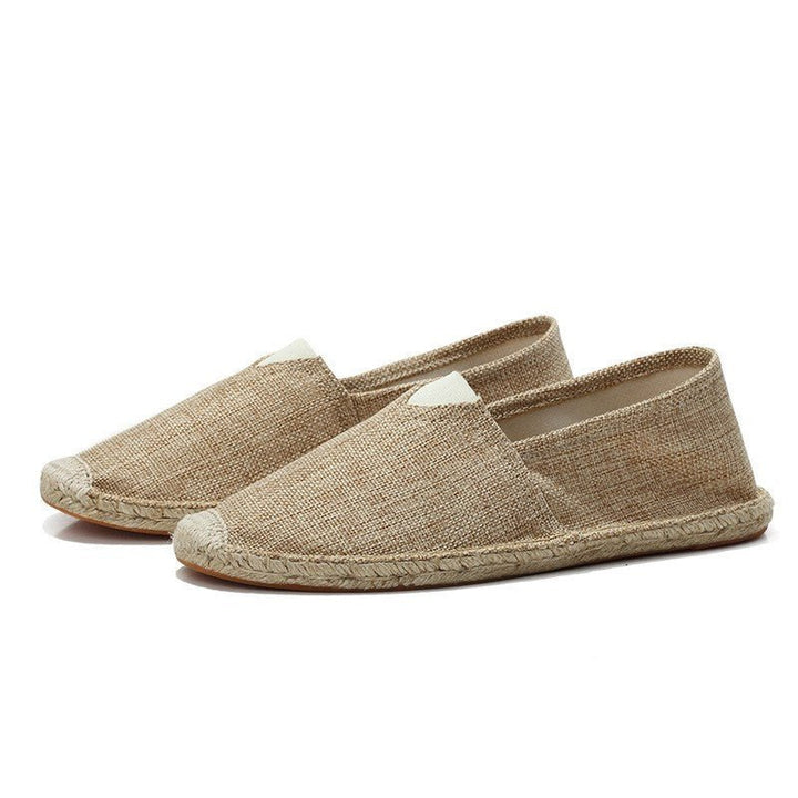 Men's Slip-On Linen Espadrilles Shoes Side
